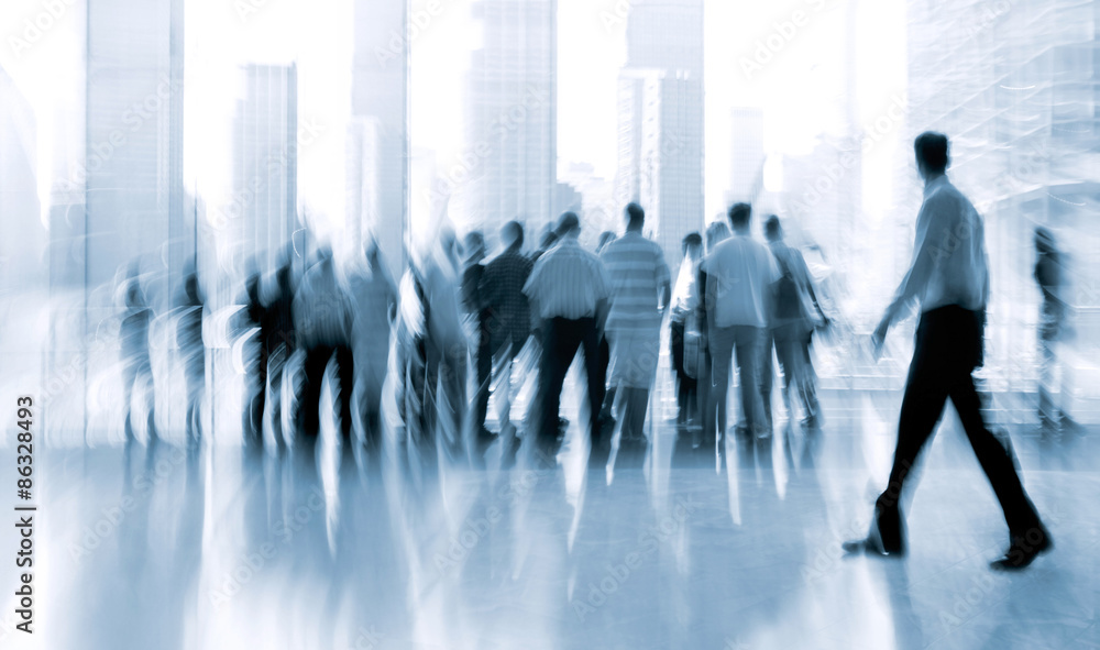 lobby in the rush hour