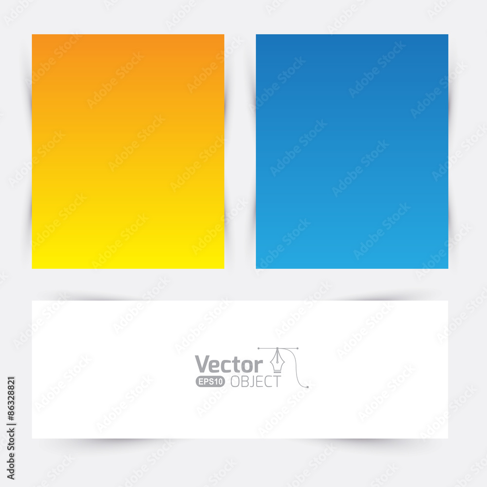Vector banners template