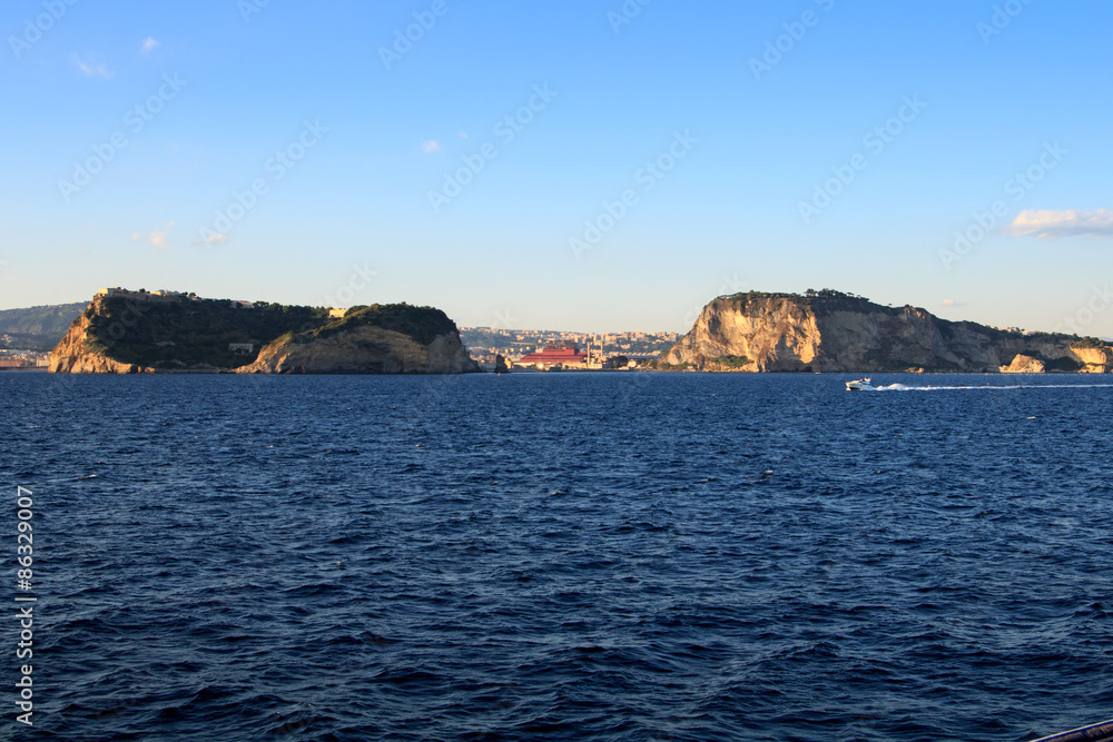 Detail of Golfo di Napoli (Naples Gulf) Cape Posillpo and Nisida