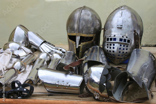historic iron armor closeup