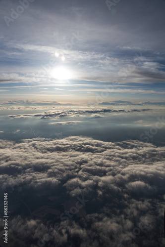 Wolken / Luftaufnahme / Blick aus dem Flugzeug