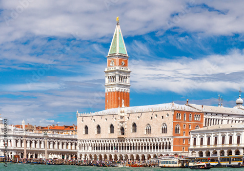 Venice. Campanile St. Mark's Basilica. © pillerss