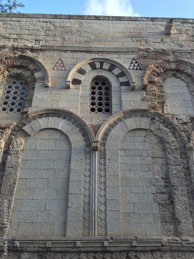 Obraz premium Tropea duomo cattedrale parete Calabria architettura
