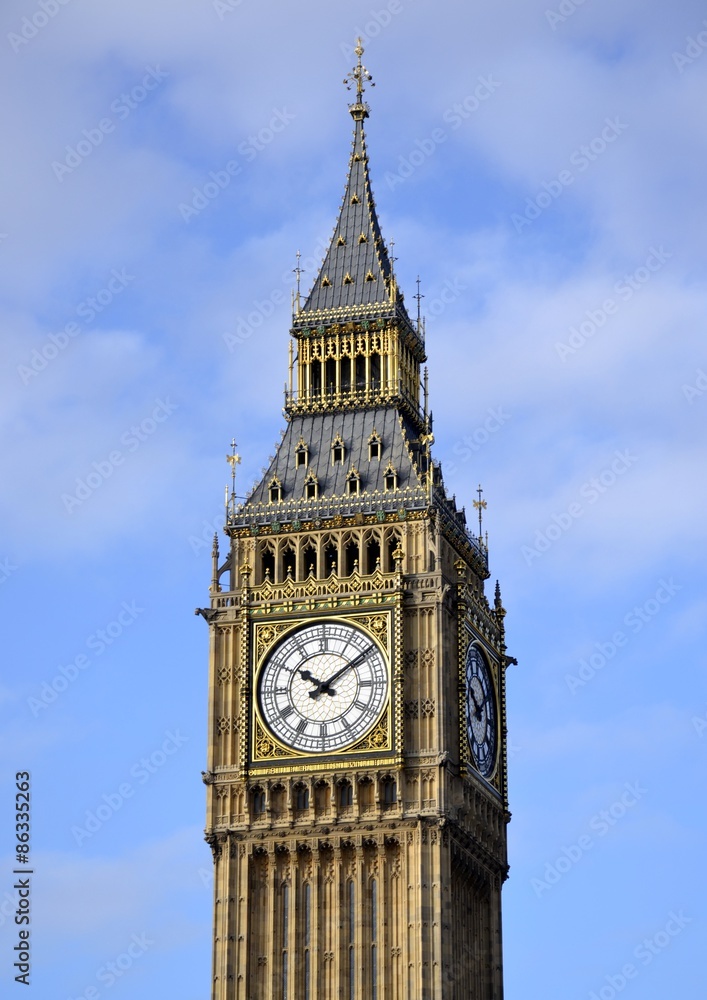 Big Ben in London and sky