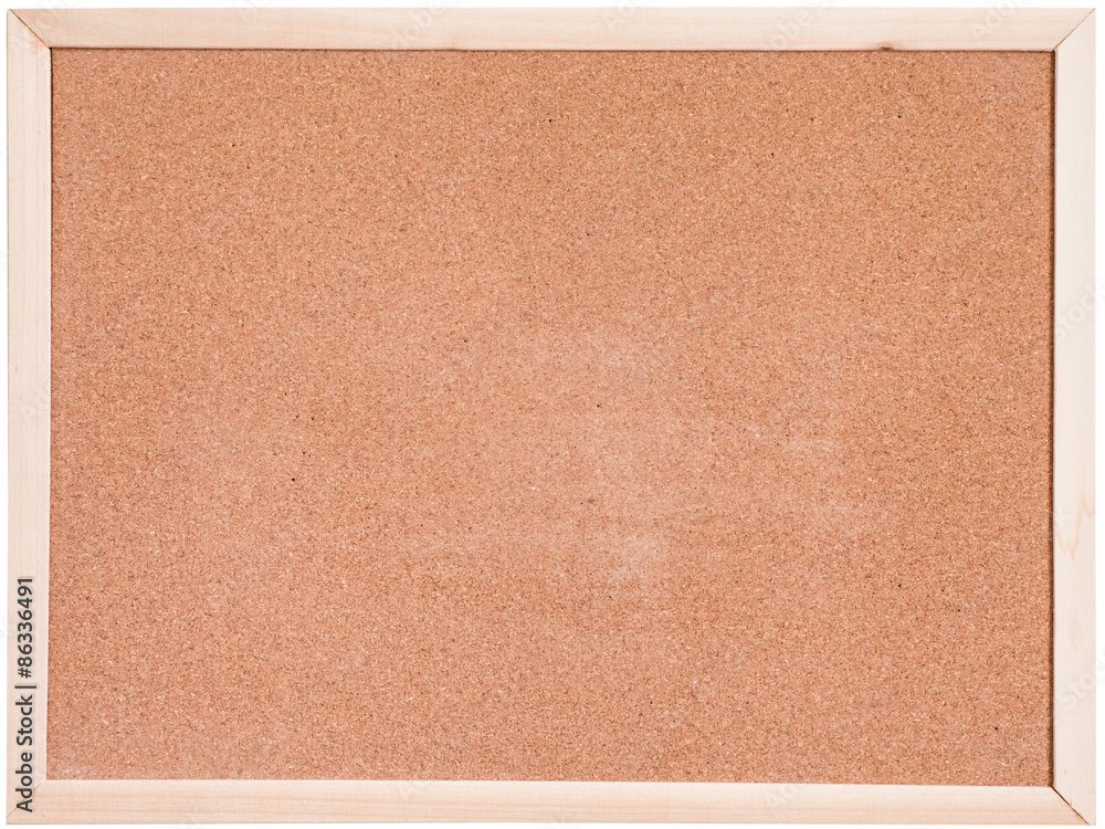 Fototapeta premium cork board isolated on white background