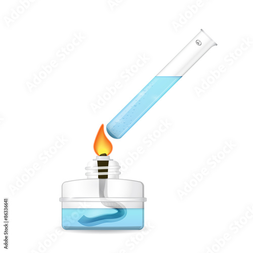 Heating of chemical test tube