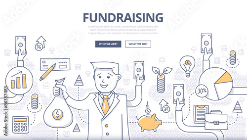 Fundraising Doodle Concept