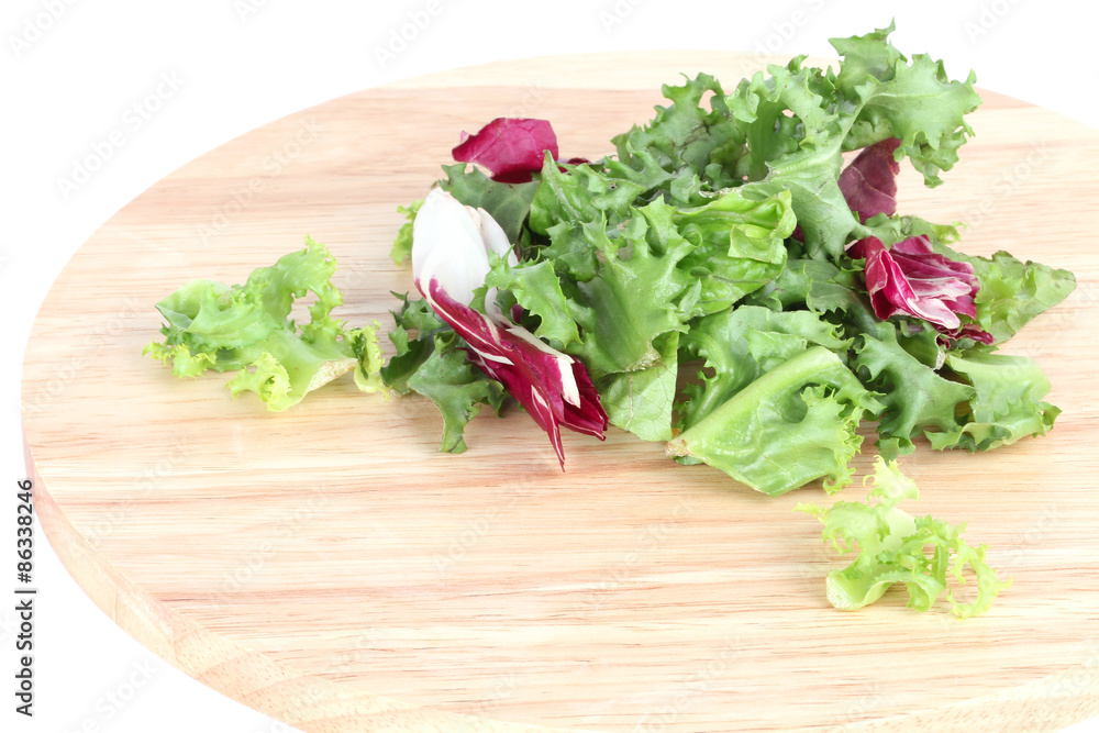 Salat leafs on board