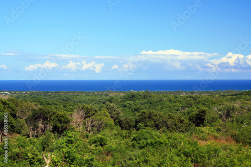 Atlantic ocean from mountains view