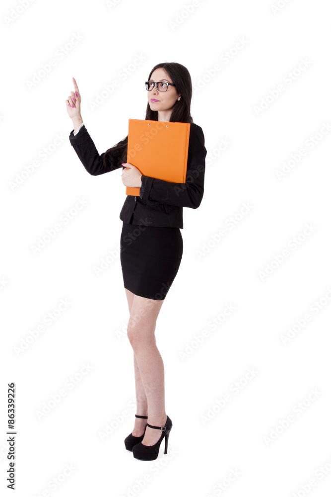 Business woman pointing Business woman pointing