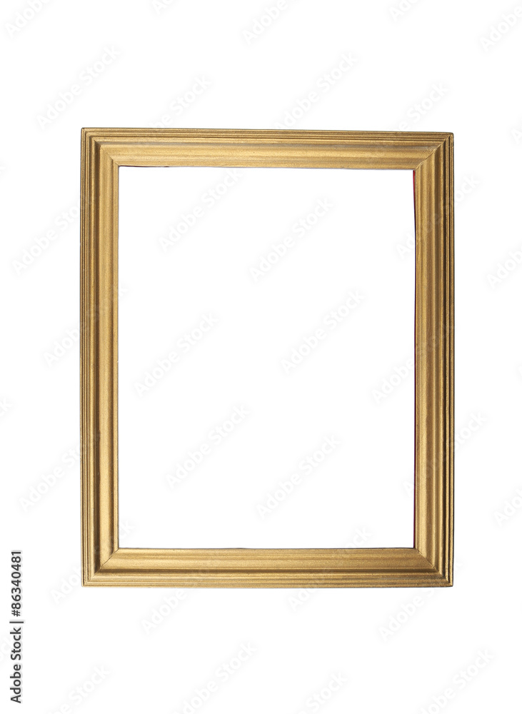 Wooden frame isolated on white Wooden frame isolated on white