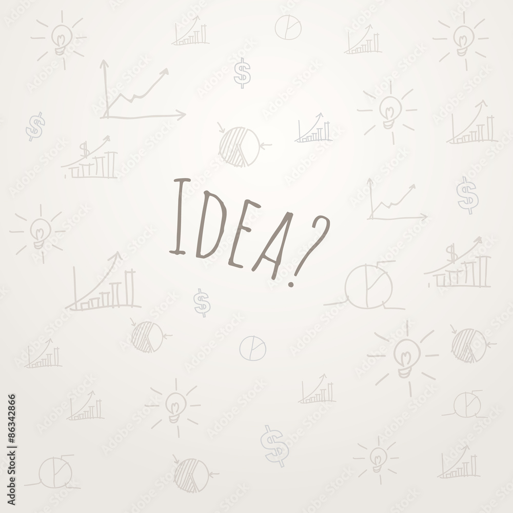 Idea Vector illustration on a blackboard background