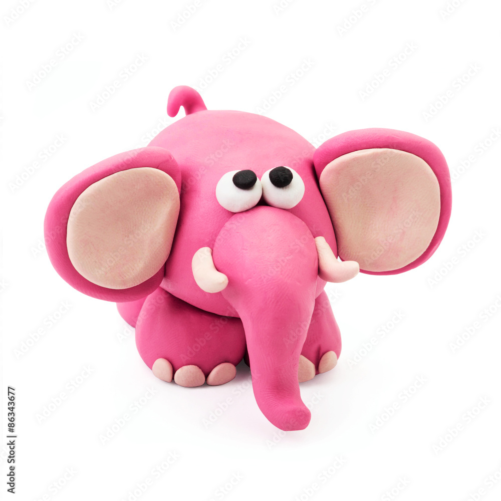 Fototapeta premium Plasticine elephant