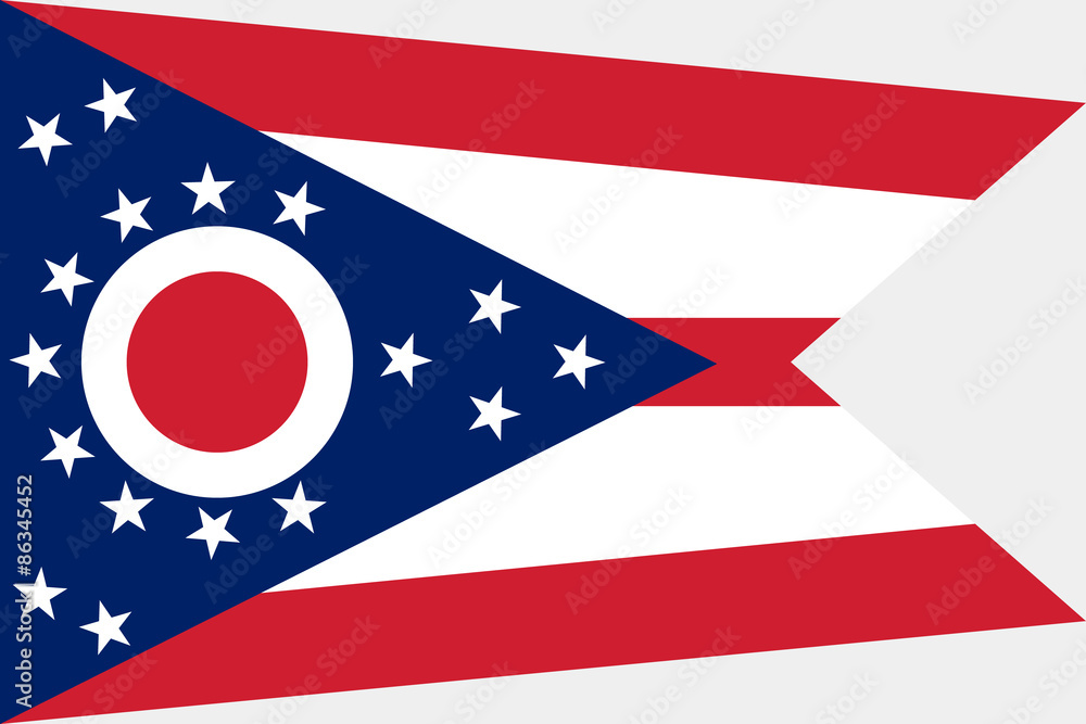 Fototapeta premium Ohio Flag.