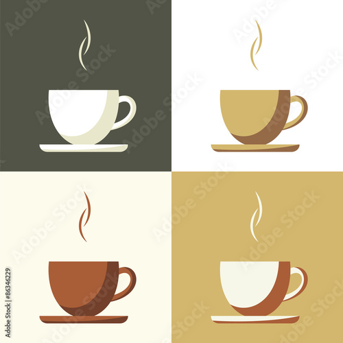 Coffee cup set  icon