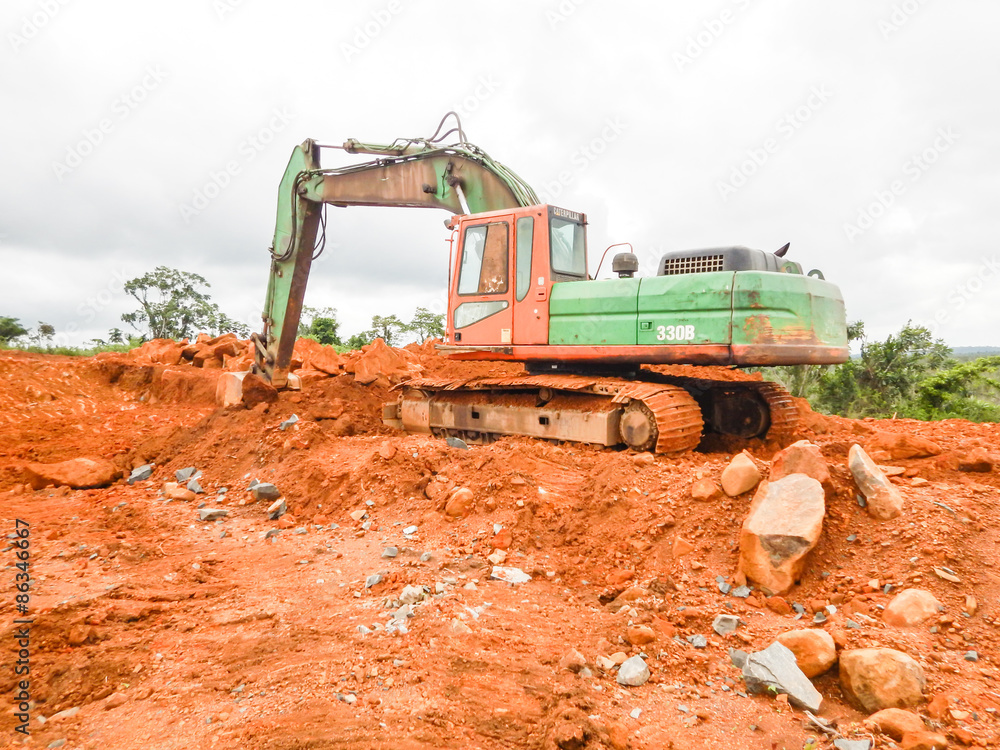 Obraz premium Красная земля Либерии