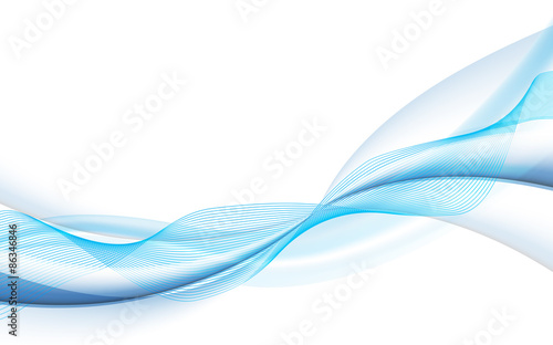 vector blue fluid wave pattern design background