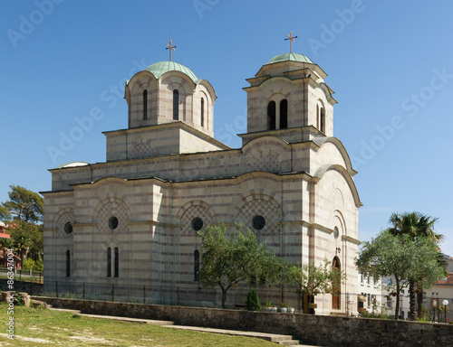Tivat city, Montenegro. Church of St. Sava.