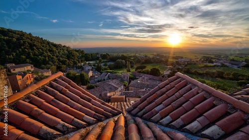 Sunset on Gigondas