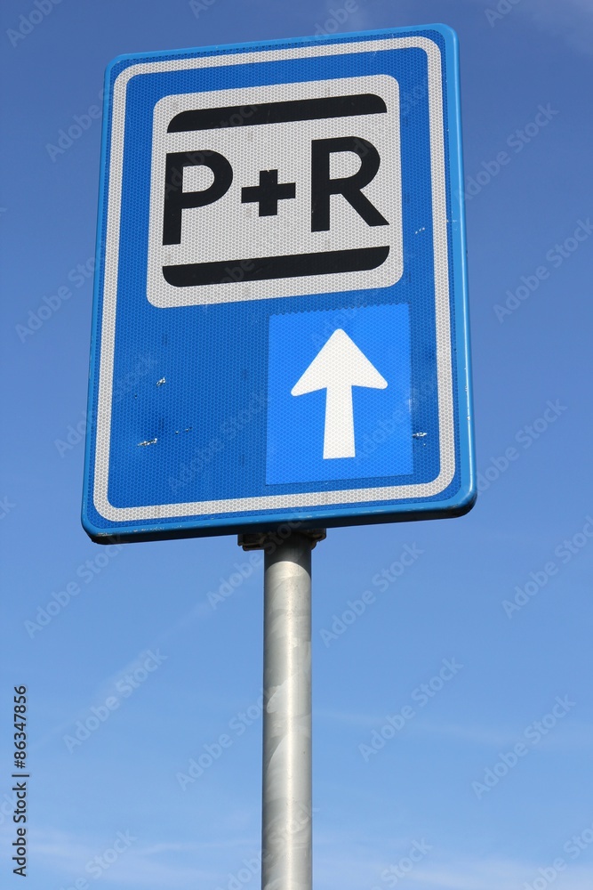 niederländisches Verkehrszeichen: Park and Ride niederländisches Verkehrszeichen: Park and Ride