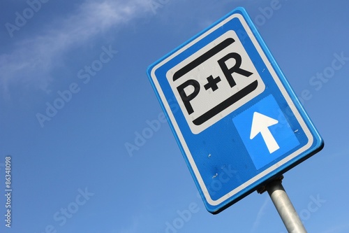 niederländisches Verkehrszeichen: Park and Ride