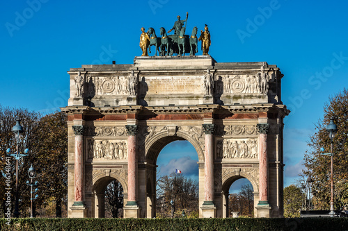 Triumphal Arch (Arc de Triomphe du Carrousel, 1808), Paris. #86348641