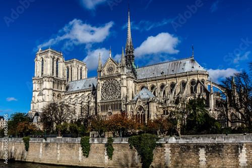 Cathedral Notre Dame de Paris on Cite Island, Paris, France. © dbrnjhrj