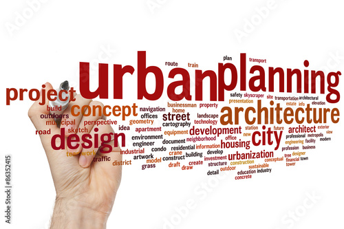 Urban planning word cloud © ibreakstock