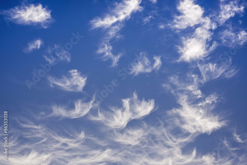 blue sky and white clouds