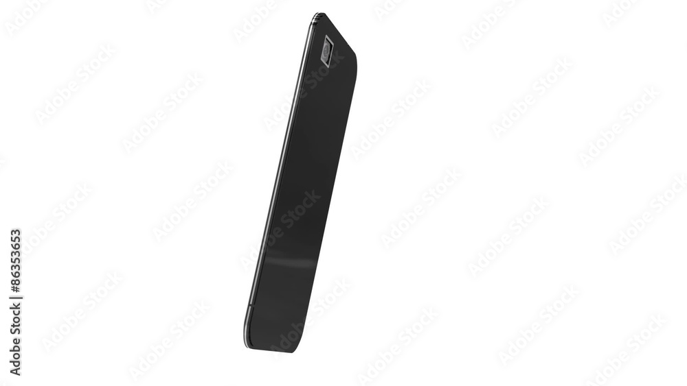 Smartphone floating on white background with alpha channel Smartphone floating on white background with alpha channel