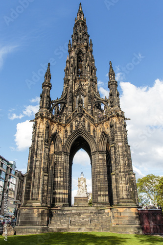 Scott monument (a Victorian Gothic monument to Scottish author Sir Walter Scott) in Edinburgh, Scotland, United Kingdom