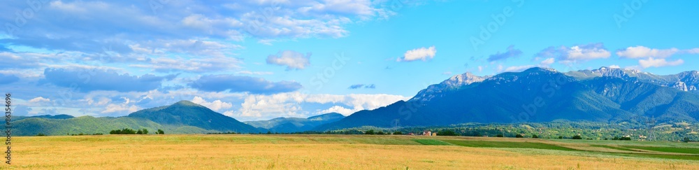 Fototapeta premium Countryside panorama in summer
