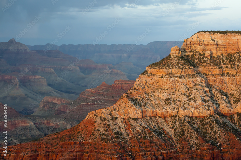 Fototapeta premium Evening light in Grand Canyon, Arizona, USA