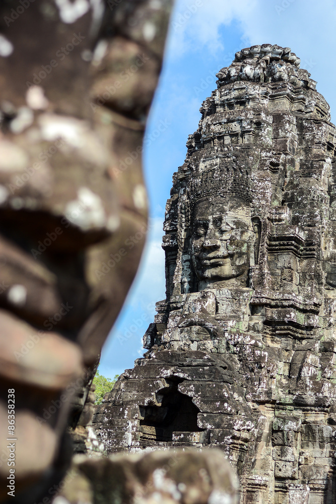 Face of ancient Bayon Temple