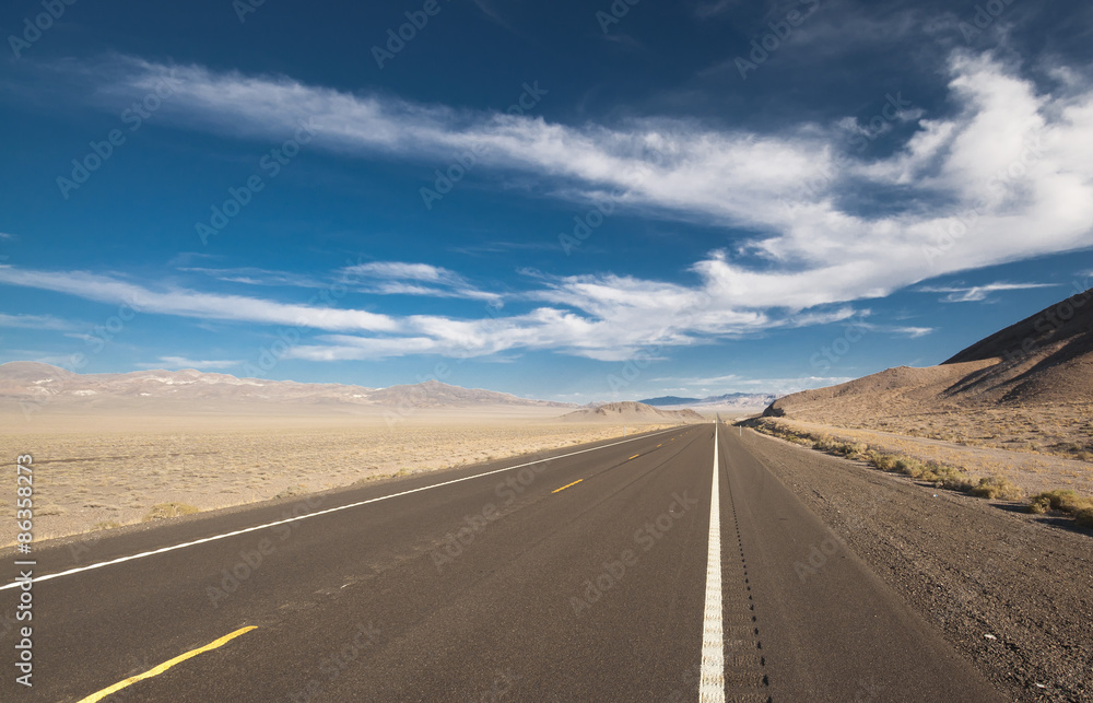 Endless roads in Arizona desert, USA - Route 66 Endless roads in Arizona desert, USA - Route 66