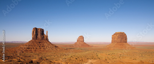 The unique landscape of Monument Valley  Utah  USA.
