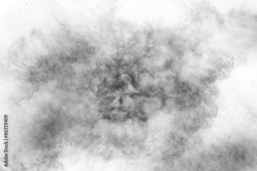 Textured Smoke, Abstract black and white