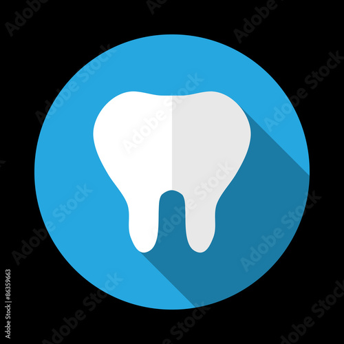 Tooth icon. Vector illustra...