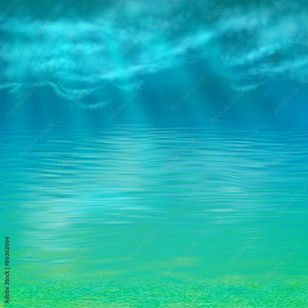 Vector Abstract Under Water Background Vector Abstract Under Water Background