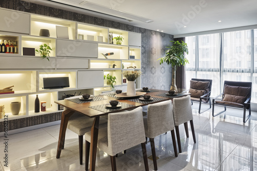 luxury dinning room interior © zhu difeng