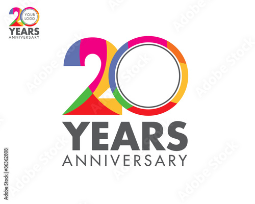 colorfull anniversary logo 20