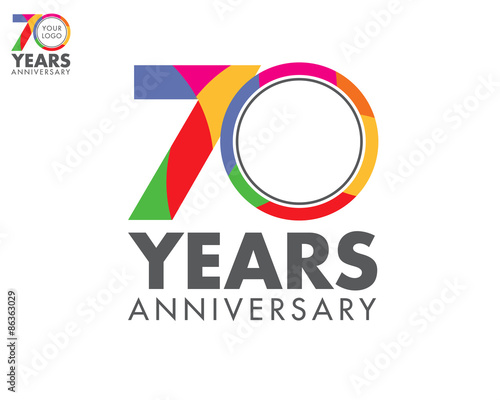 colorfull anniversary logo 70
