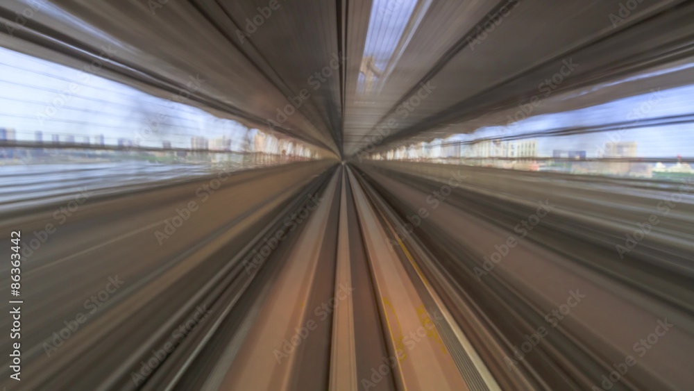 Hyperlapse through Tokyo tunnels via the automated guideway transit Hyperlapse through Tokyo tunnels via the automated guideway transit