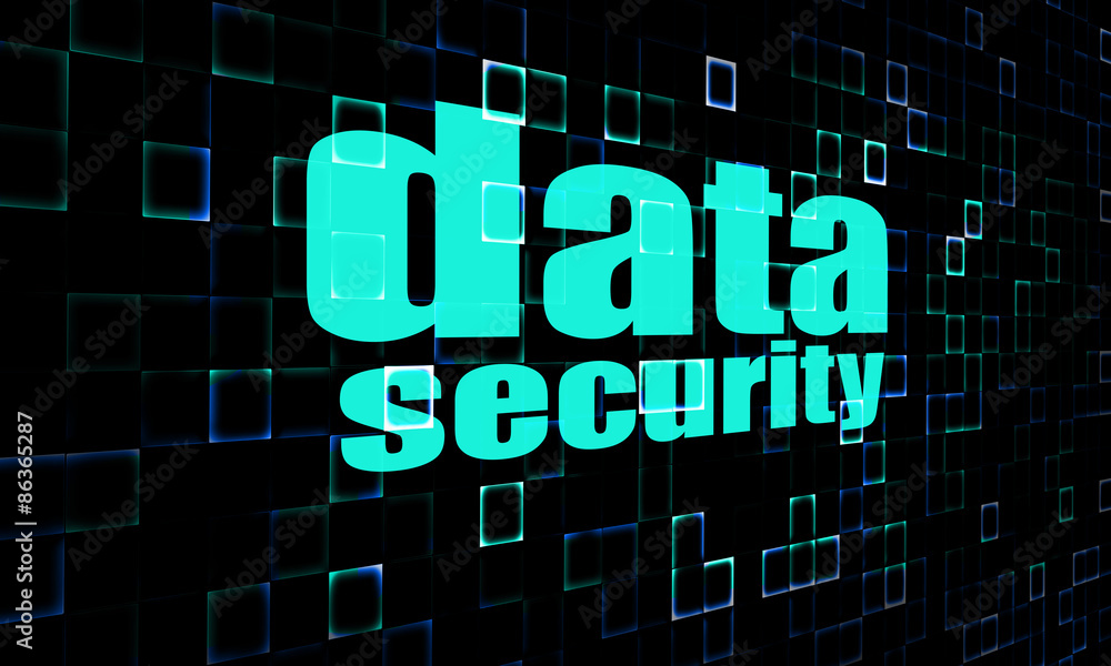 Fototapeta premium Data security on digital screen