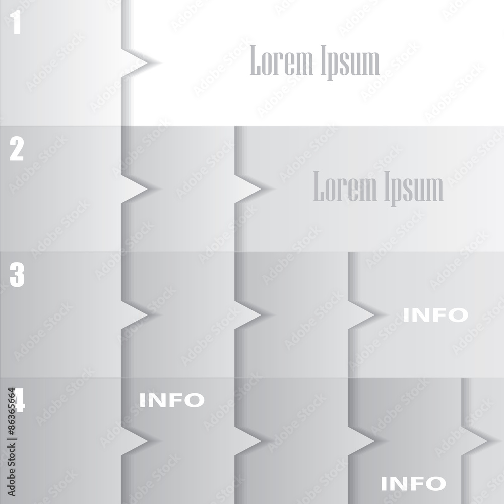 Obraz premium Modern infographics options banner.