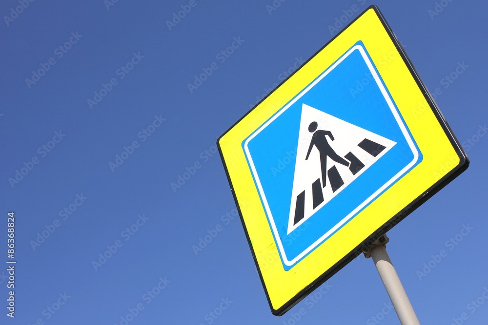 niederländisches Verkehrszeichen: Fußgängerüberweg niederländisches Verkehrszeichen: Fußgängerüberweg