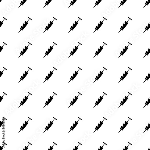 Syringe seamless pattern. Vector