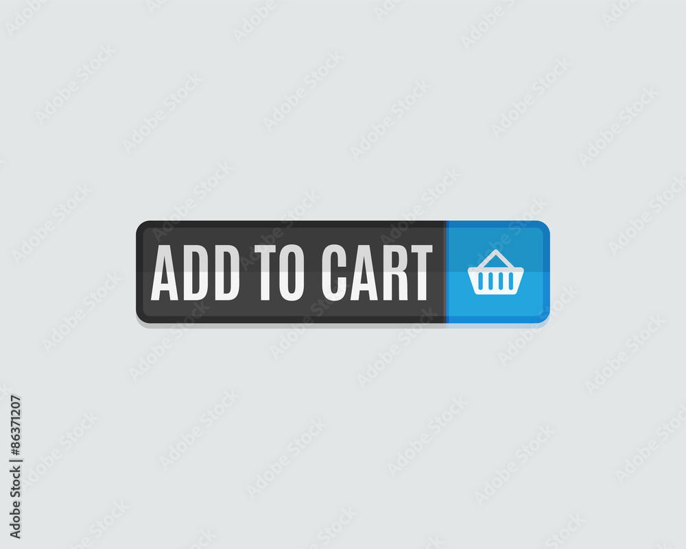 Add to cart web button, online shopping, flat design Add to cart web button, online shopping, flat design