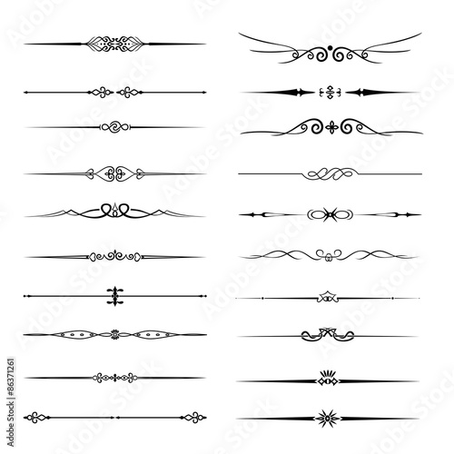 border elements set 