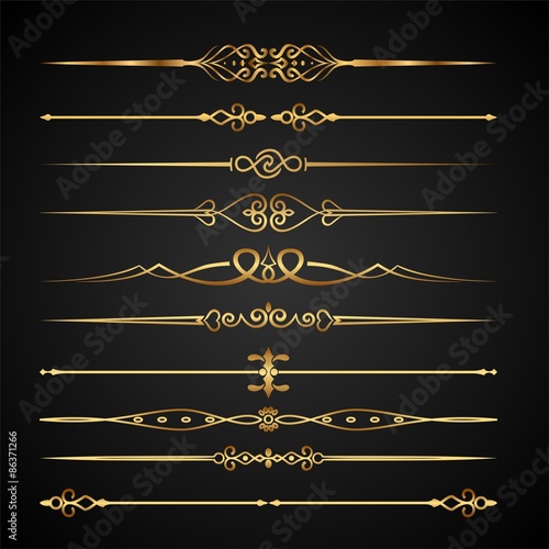 border elements set 
